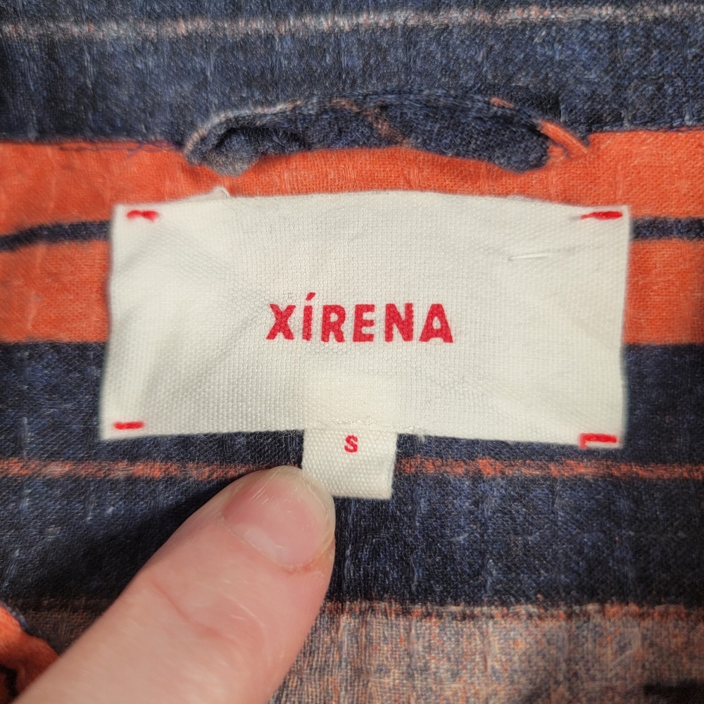 Xirena Beau Shirt In Flame Orange, Size S - Picture 5 of 11